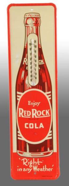 Appraisal: Embossed Tin Red Rock Cola Thermometer Description Strong color in