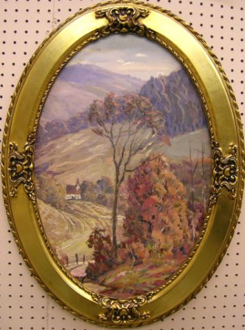 Appraisal: Louis William Bonsib - IN x oval oil on canvas