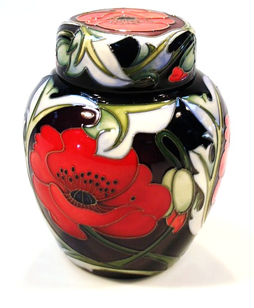 Appraisal: A Moorcroft pottery Wilverley ginger jar and cover by Rachel