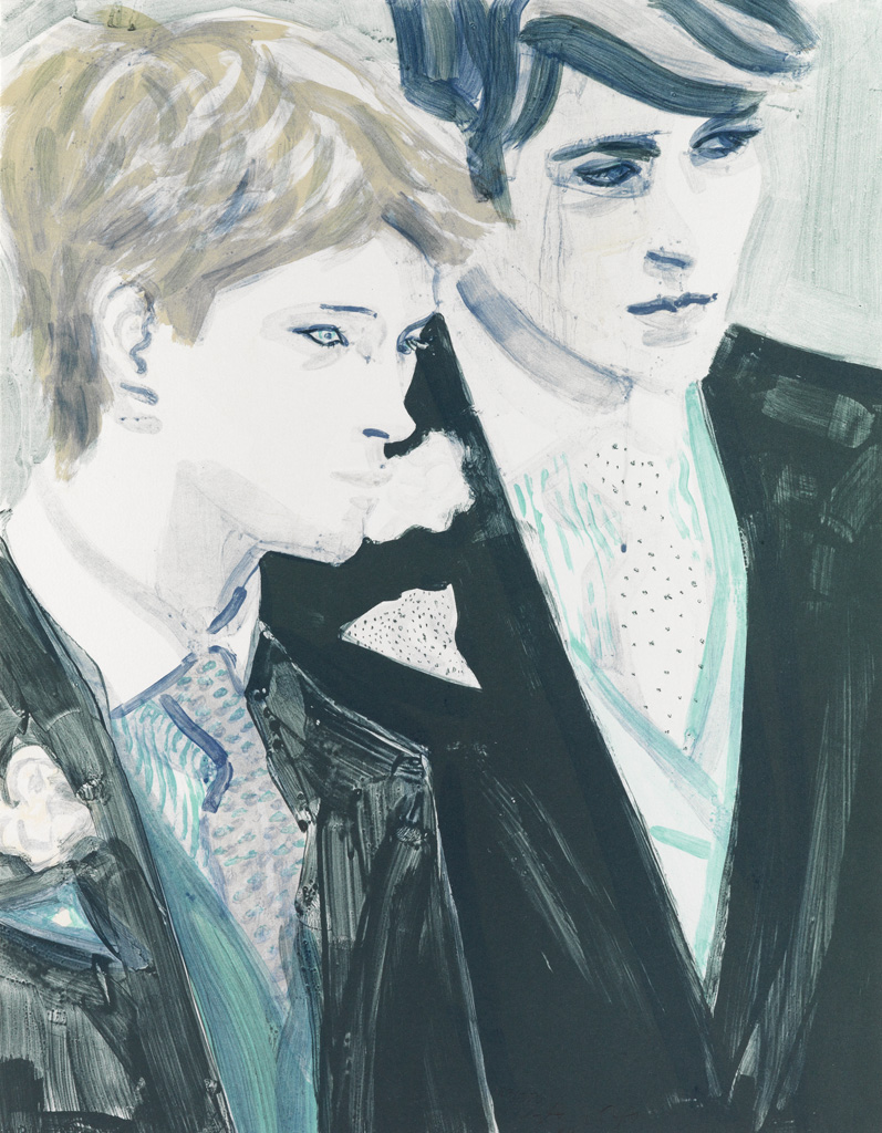 Appraisal: ELIZABETH PEYTON Prince Harry and Prince William Color screenprint on