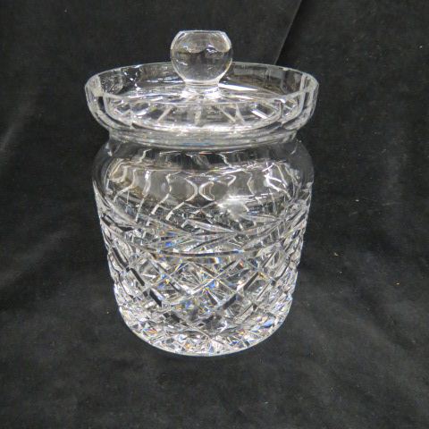 Appraisal: Waterford Cut Crystal Biscuit Jar signed excellent