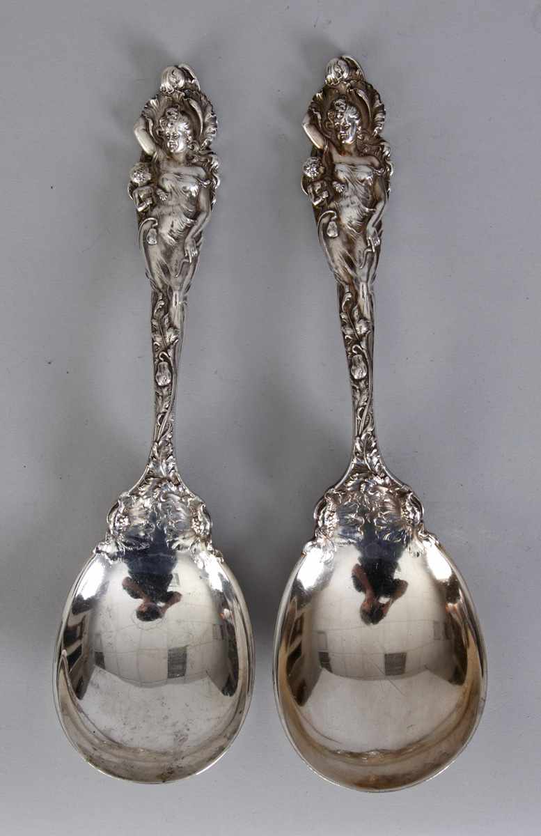 Appraisal: Reed Barton Sterling Silver Spoons Love Disarmed Troy oz Monogrammed