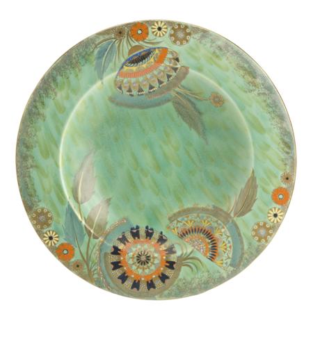 Appraisal: CARLTON WARE CIRCULAR CHARGER CIRCA printed and painted in gilt