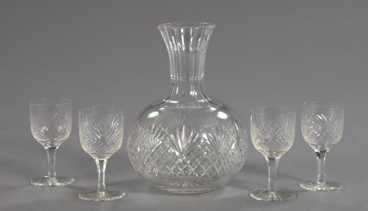 Appraisal: Five-Piece American Cut Glass Decanter Set fourth quarter th century