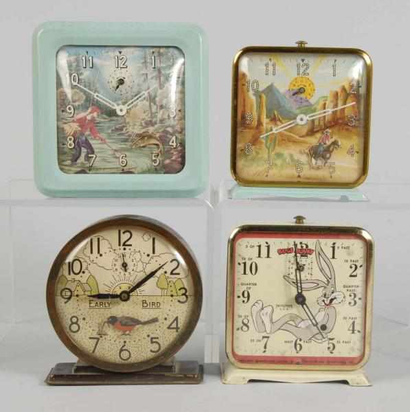 Appraisal: Lot of Character Themed Alarm Clocks Description Working Includes one