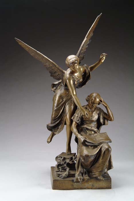 Appraisal: HENRI LOUIS LEVAUSSEUR French - GLORIA MEDICINI Large bronze shows