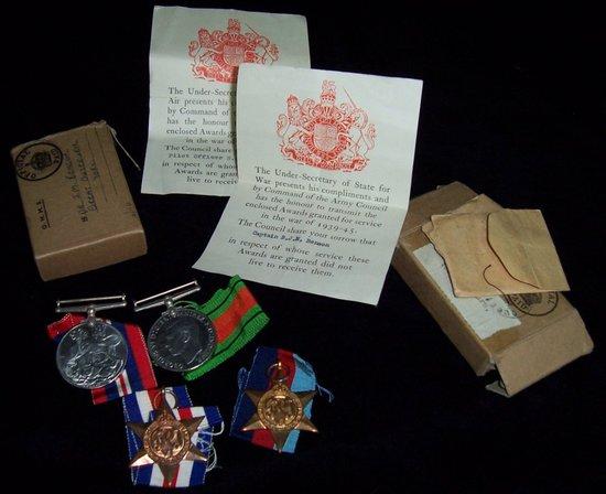 Appraisal: A group of four medals - War Medal - Star