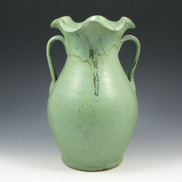 Appraisal: A R Cole Attributed Handled Vase w Rutile Glaze Southern