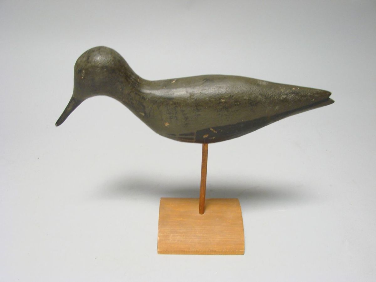 Appraisal: YELLOWLEGS DECOY From New England Maker unknown Original paint with