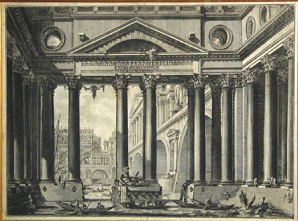 Appraisal: Giovanni Battista Piranesi Italian - Title-Page from Vedute di Roma