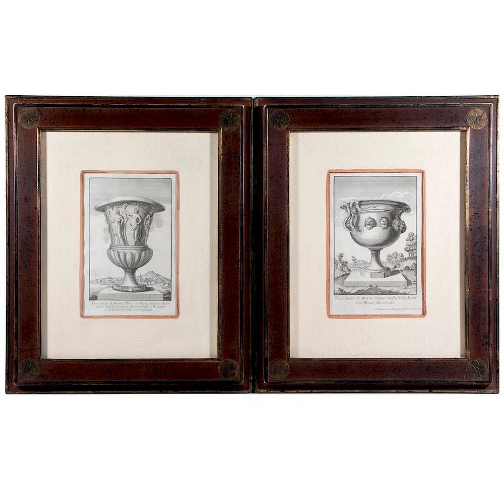 Appraisal: A pair of th th century lithographs of ancient Roman