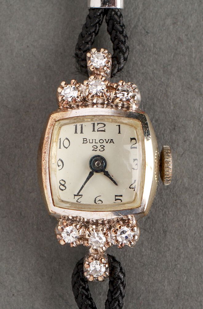 Appraisal: Bulova K White Gold Diamonds Ladies' Watch Bulova K white