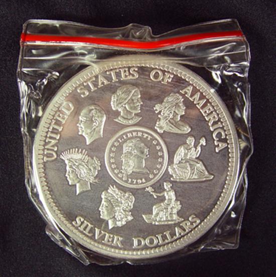 Appraisal: One Pound oz Silver Bullion Commemorative coin for US silver