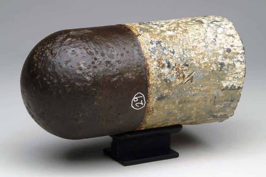 Appraisal: US DYER BOLT Excavated Fired with rifling from a siege