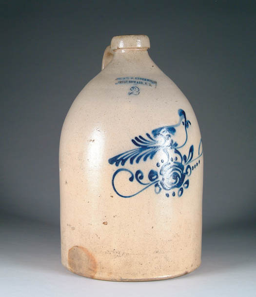 Appraisal: TWO GALLON STONEWARE BIRD JUG Marked J A C W