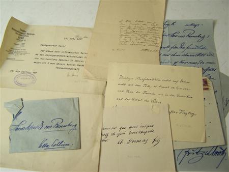 Appraisal: Hesse H Typed letter signed referring to prisoner's libraries one