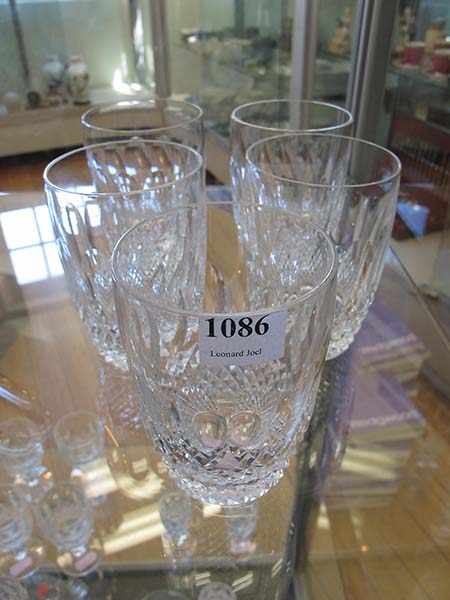 Appraisal: FIVE WATERFORD CRYSTAL LARGE TUMBLERS