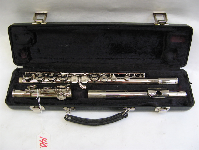 Appraisal: AN AMERICAN MADE ARMSTRONG FLUTE nickel-plated in three sections Length