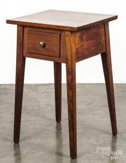 Appraisal: Walnut splay leg stand th c '' h '' w