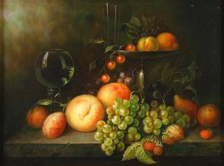 Appraisal: Painting Alexander Francois Alexander Francois Belgian - Still Life of