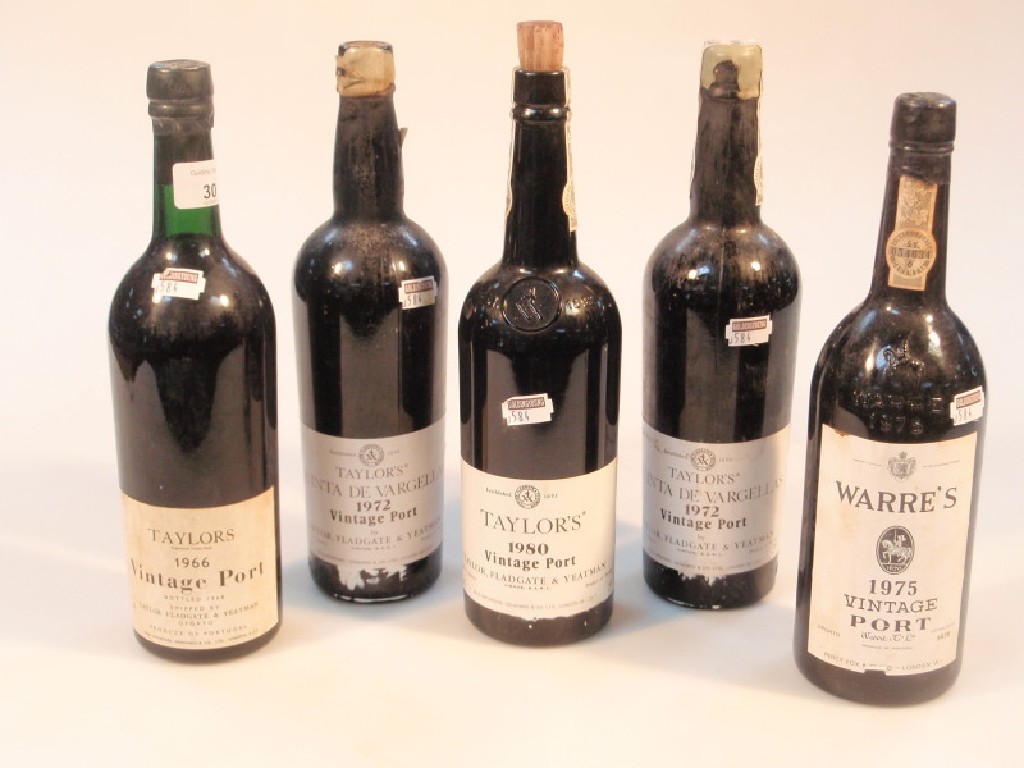 Appraisal: Two bottles of Taylor's Quinta De Vargellas vintage port a