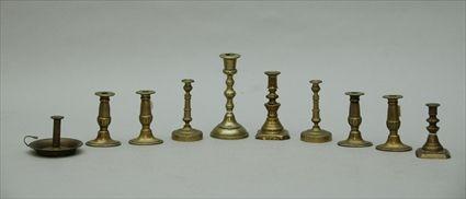 Appraisal: Group of Brass Candlesticks