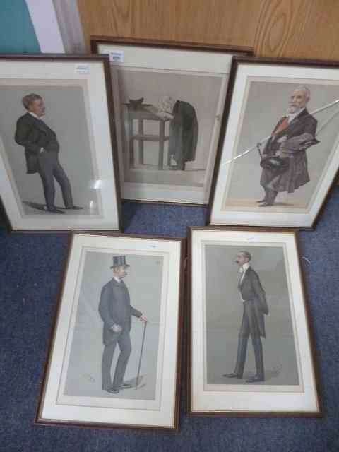 Appraisal: A QUANTITY OF SPY VANITY FAIR PRINTS sixteen in total