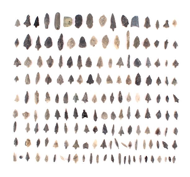 Appraisal: Collection of Neolithic Japanese Jomon Arrowheads Available for your bidding