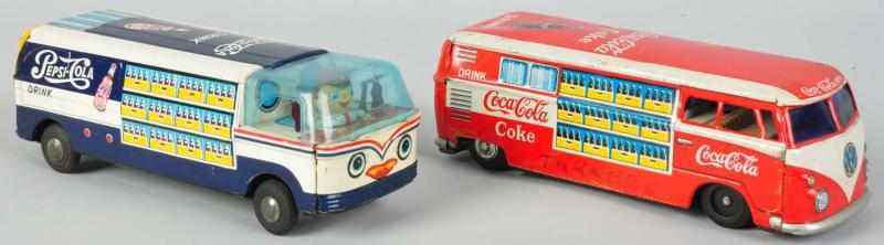 Appraisal: Pepsi-Cola Coca-Cola Toy Vans Late s to early s Moderate