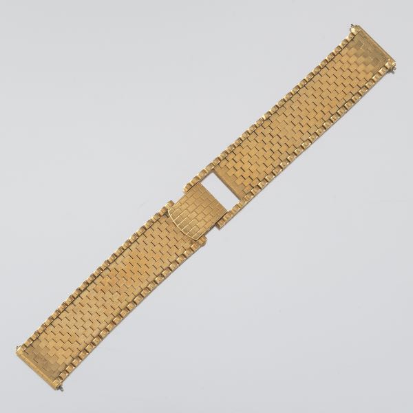 Appraisal: K GOLD MEN'S DETACHABLE WATCH BAND long Hand assembled k