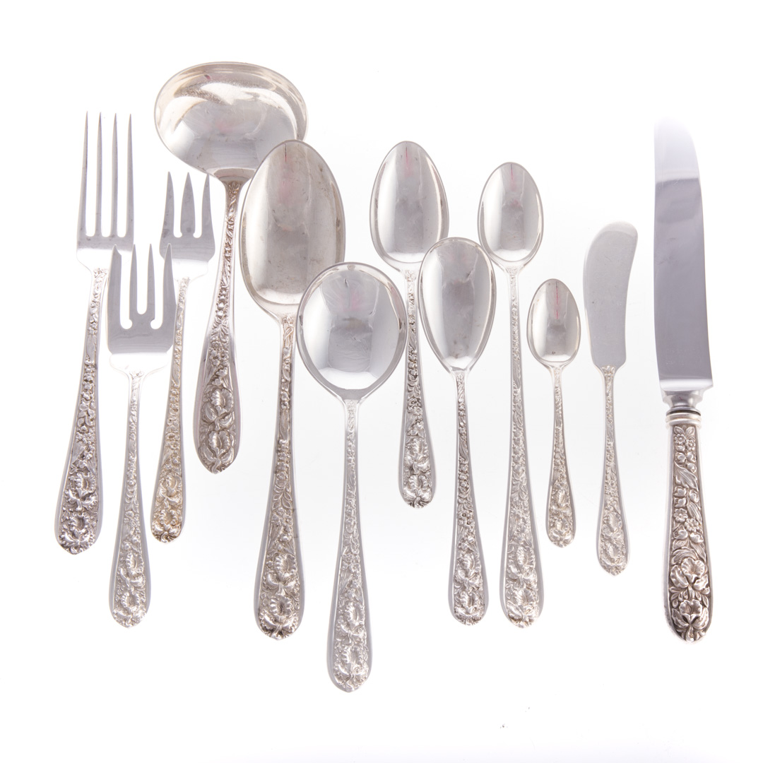 Appraisal: Stieff Corsage sterling silver -pc flatware comprising knives in L