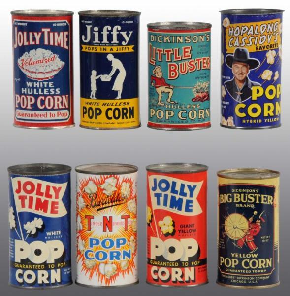 Appraisal: Lot of Tin Litho Popcorn Tins Description Outstanding grouping with