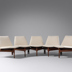 Appraisal: John J Keal American - Modular Seating Unit c Brown