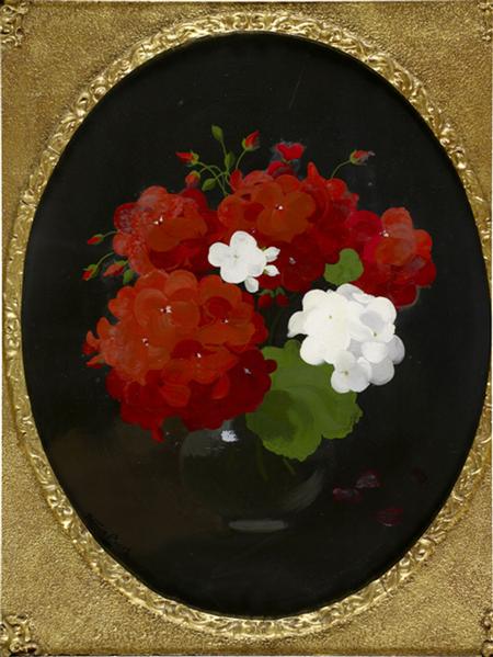 Appraisal: STUART PARK SCOTTISH - A STILL LIFE OF RED AND