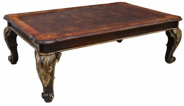 Appraisal: Henredon Edgerton Square mahogany cocktail coffee table late th c