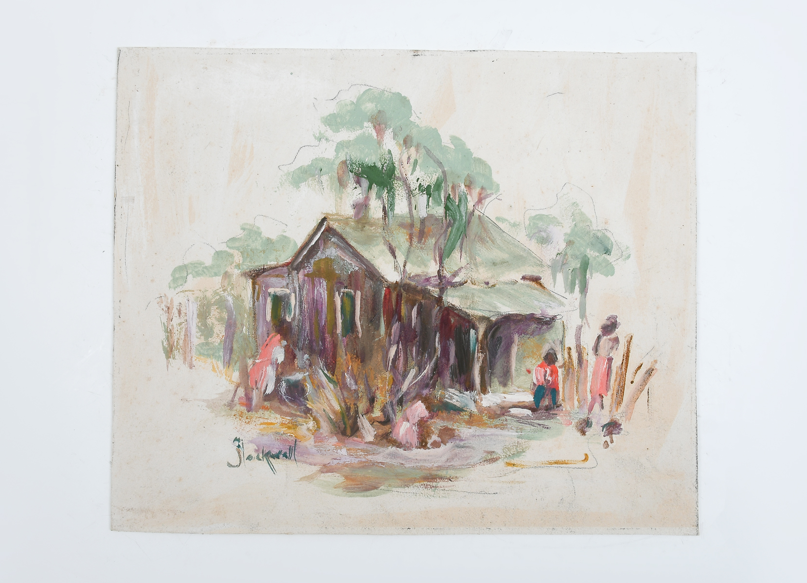 Appraisal: STOCKWELL Catherine Haynes - U S Florida Cabin with African