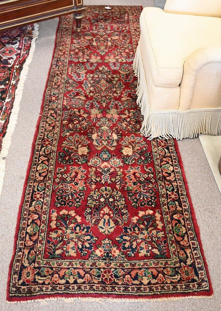 Appraisal: Sarouk Oriental Runner ' x ' Sarouk Oriental Runner '