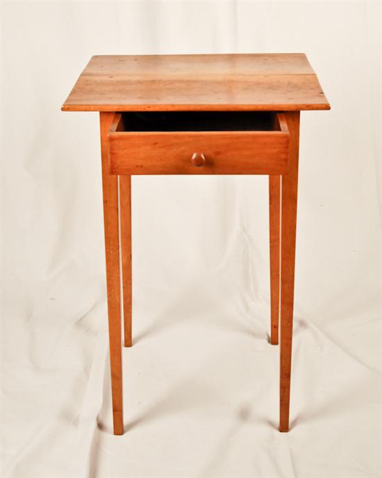 Appraisal: An E th C Single Drawer Work Stand Maple or