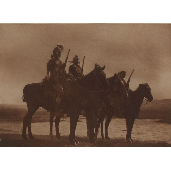 Appraisal: Edward Sheriff Curtis photogravure Custer s Crow Scouts margin stamped