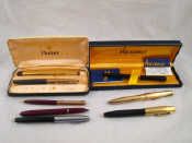 Appraisal: A Parker rolled gold pen and pencil set in case