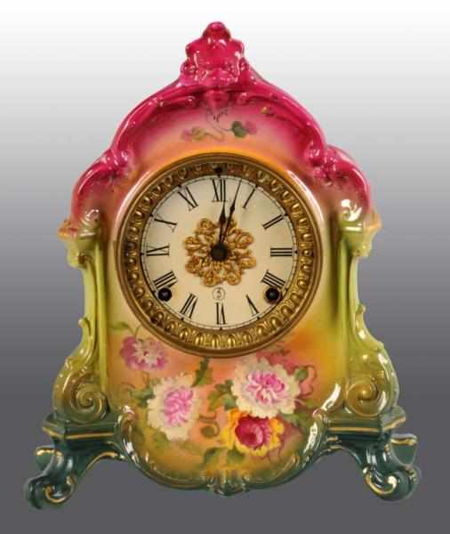 Appraisal: Ansonia Time Strike China Clock Description In German case Marked