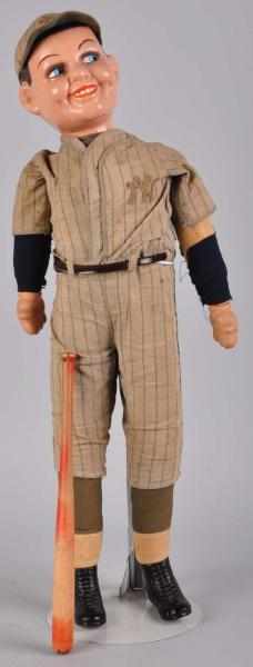 Appraisal: Vintage Babe Ruth New York Yankees Doll Description Includes original