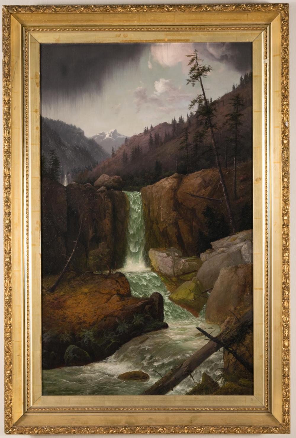 Appraisal: ATTRIBUTED TO WILLIAM SAMUEL PARROTT Oregon California - oil on