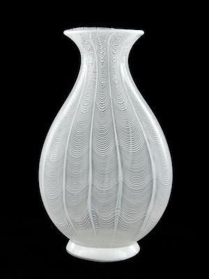 Appraisal: A Large Mid-Century Modern Italian Glass Vase Unmarked by the