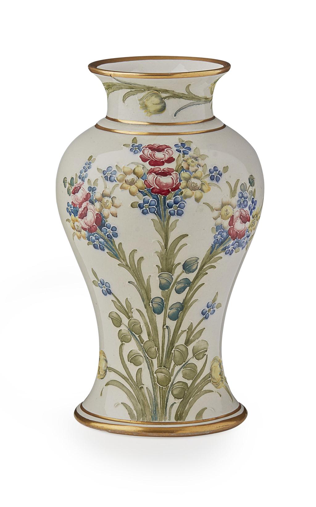 Appraisal: WILLIAM MOORCROFT - FOR JAMES MACINTYRE CO LTD BALUSTER VASE