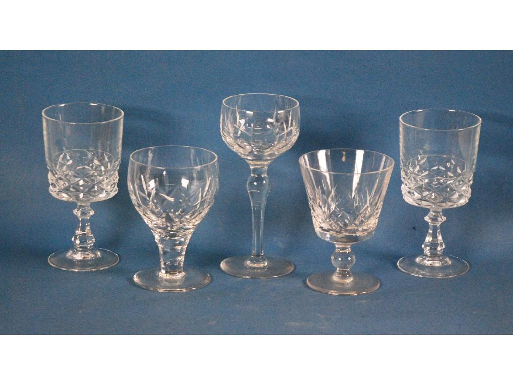 Appraisal: THIRTY FIVE PIECE STUART CUT GLASS PART TABLE SERVICE OF