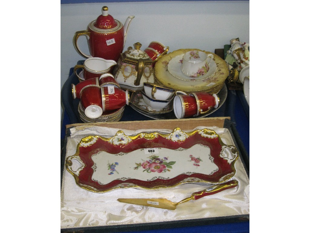 Appraisal: Lot comprising Spode 'Ryde' and Noritake teawares Limoges plates and