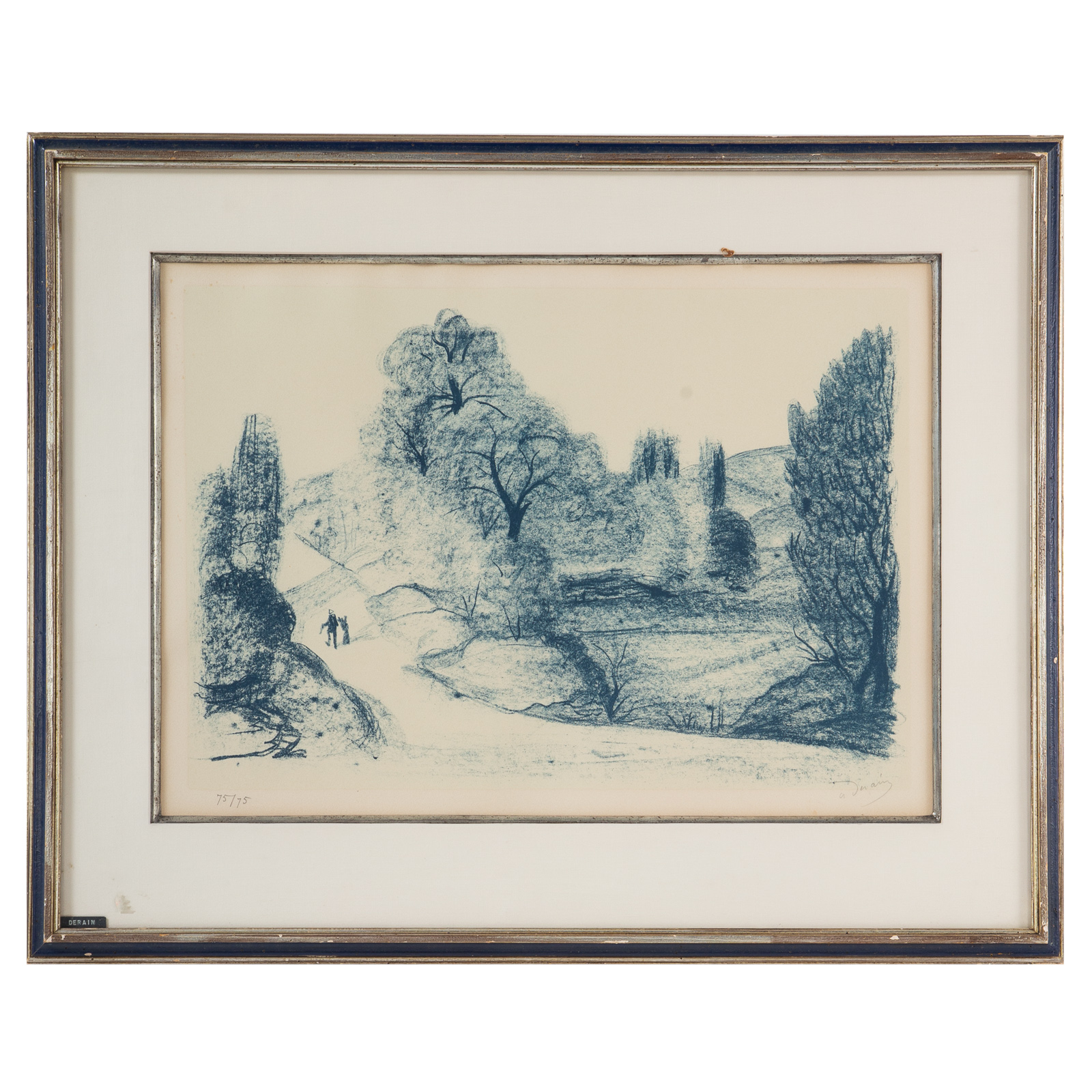 Appraisal: ANDRE DERAIN PAYSAGE BLEU LITHOGRAPH French - made for the