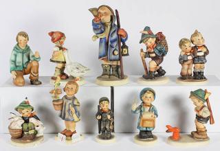 Appraisal: lot of Hummel bisque figurines comprising Congratulations' lot of Hummel