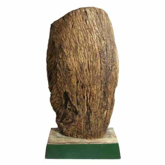 Appraisal: A Chinese Yunnan Petrified Persimmon Wood Scholar's Sculpture a naturally